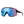 Smith Optics Wildcat Sunglasses ChromaPop Low Light Rose Blue Mirror - Matte Black Frame