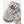 Hestra grey and white patterned wool mittens with brand logo patch