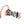 Exploded view of pink bone conduction headphone internal components