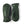 Pair of dark green Hestra leather mittens with elasticated wrists