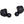 Pair of black wireless in-ear headphones