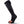 Giro black compression sock with geometric pattern and top battery attachment