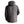 Back view of a black Ravean hooded puffer jacket