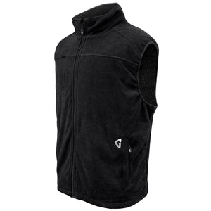Gerbing black fleece vest with full front zipper and high collar