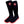 Pair of black heated socks with red heat icon logo