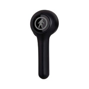 Black wireless earbud with Bigfoot logo