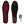 Pair of heated insoles with size markings and remote control