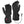 Pair of black Gerbing heated gloves with power cable