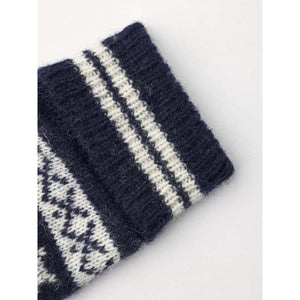Hestra navy and white striped knit cuff