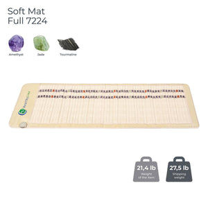 HealthyLine soft full mat 7224 with amethyst jade and tourmaline stones