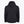 Back view of a black hooded jacket