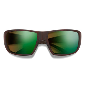 Costa Del Mar sunglasses with brown frames and green mirrored lenses