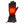 ActionHeat black heated glove with visible orange heating element on the back of the hand
