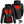 ActionHeat black hooded jacket showing internal heating element dimensions and power bank connection