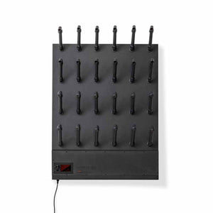 GearDryer wall mounted boot and glove drying rack with multiple ports