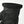 Black leather glove with ribbed knit cuff