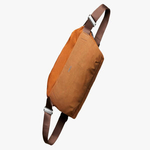 Bellroy brown sling bag with adjustable strap