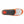 Orange and black shoe insole with a textured heel pad and grey forefoot insert