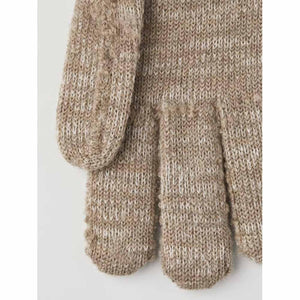 Hestra beige knit gloves
