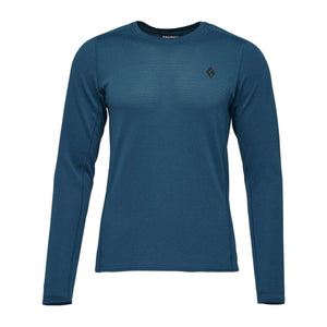 Blue Black Diamond long sleeve crew neck base layer shirt