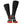 Pair of black Gobi Heat heated socks with battery pockets and orange toe and heel accents