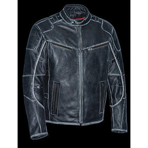 Milwaukee Leather Men's Vintage Distressed Triple Vented Jacket