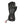 Seirus black leather ski glove with adjustable wrist strap and cuff drawcord