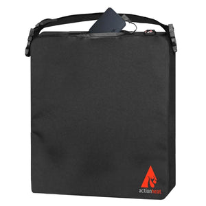 ActionHeat black heated seat cushion with power bank in pocket