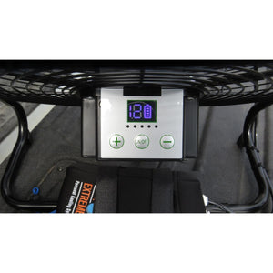 ExtremeMIST cooling fan control panel with digital display and power buttons