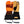 Mobile Warming heated mittens with orange and tan leather exterior and black gauntlet cuffs