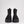 Pajar black quilted ankle boots with back zipper closure and thick platform soles