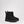 Pajar black quilted ankle boots with front zipper and thick platform sole
