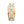 Orange shoe with metal ice traction cleats attached to the sole