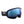 POC Fovea Ski Goggles Partly Sunny Blue Lens - Uranium Black Frame