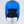 Person wearing a black Polar Products back brace over a blue long sleeve shirt