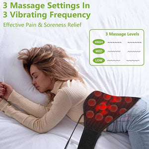 UTK Far Infrared Heating Pad with Vibration Massage for Lower Back