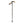 Black Diamond trekking pole with orange accents and adjustable strap