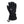 Black Kombi winter glove with leather palm and zippered pocket