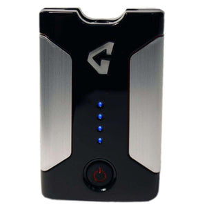 Gerbing portable battery pack with four blue LED charge indicators and power button