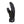 Black insulated mitten with suede palm and PrimaLoft branding