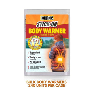 Hothands stick on body warmer packet with 12 hour heat duration