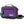 Fjallraven purple and black shoulder bag with green strap detail