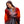 Woman wrapped in a heated blanket with visible glowing heating elements