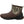 Muck ankle boot with brown rubber base and camouflage upper