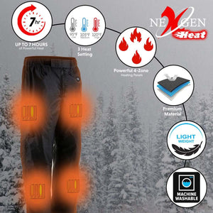 NexGen Heat Men's 'Torrid' Textile Water Resistant Heated Over Pants