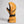 Swany yellow leather ski mitten with black trim and wrist strap