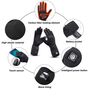 Savior Heat Unisex Electric Rechargeable Battery Heated Winter Warm Glove Liners