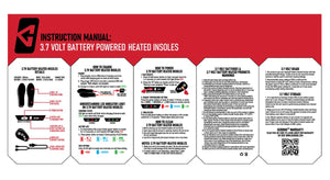 Gerbing 3.7 volt battery powered heated insoles instruction manual