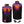 Aheata heated vest showing heating element locations and dimensions with included battery pack and charger