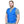 Man wearing a blue cooling vest with adjustable velcro straps